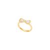 Korean light luxury opal bow ring women's ring ring simple hand jewelry