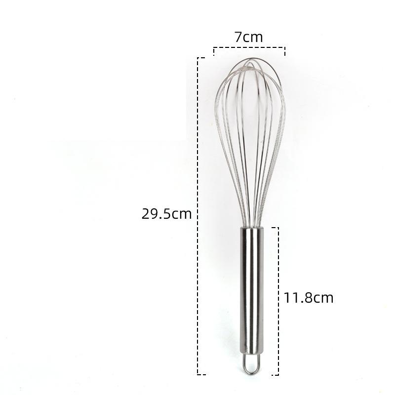 1Pcs Stainless Steel Whisk Set 6 Wire Whisks 6/8/10/12 Inch Kitchen Balloon Whisks With Stainless Grip Manual Egg Beater Blender