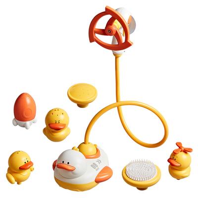 Juguete de baño con aspersor de pato, juguete de baño con aspersor eléctrico, juguete de baño flotante para niños, juguete de baño para bebés, para niñas, niños, niños de 3, 4 y 5 años