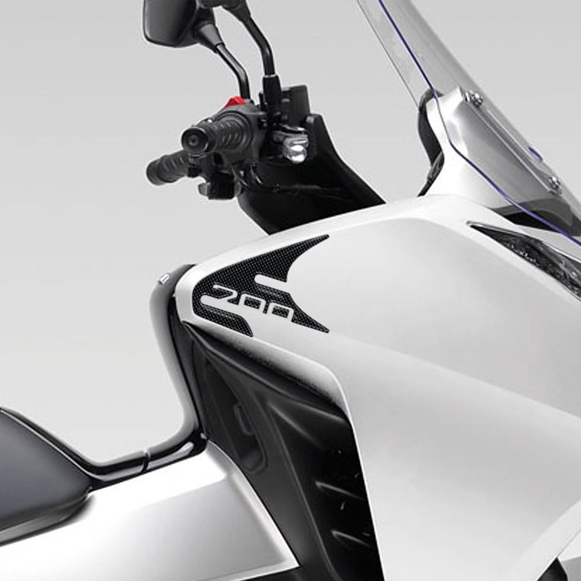 

labelbike - 2 3D Resin Sticker Corner Fairing Protection Compatible with Bike HONDA INTEGRA 700