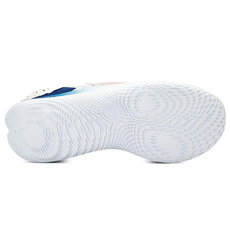 Under Armour Flow Velociti Wind Comfortable Fabric Synthetic Leather Low Top Casual Running Shoes Men sneaker White Blue Pink 3024197-100