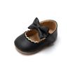 Baby Freizeitschuhe Kleinkind Schleife Rutschfeste Gummi Weiche Sohle Flach PU Kleinkindschuhe Babyschuhe Schleife Prinzessin Schuhe