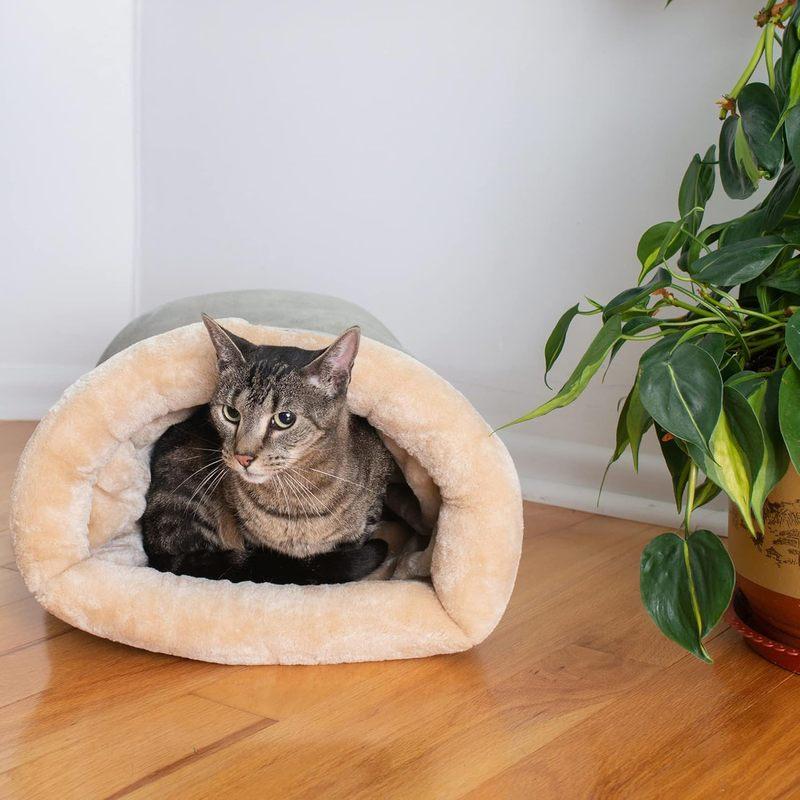 Autumn and Winter Cat Sleeping Bag Semi-enclosed Cat Nest Warm Small and Medium-sized Pet Nest Can Be Disassembled and Washed