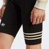 Adidas Originals Hot Girl Series Logo Print Three Stripes Tight Solid Color Sports Shorts Women Shorts Black IB7325