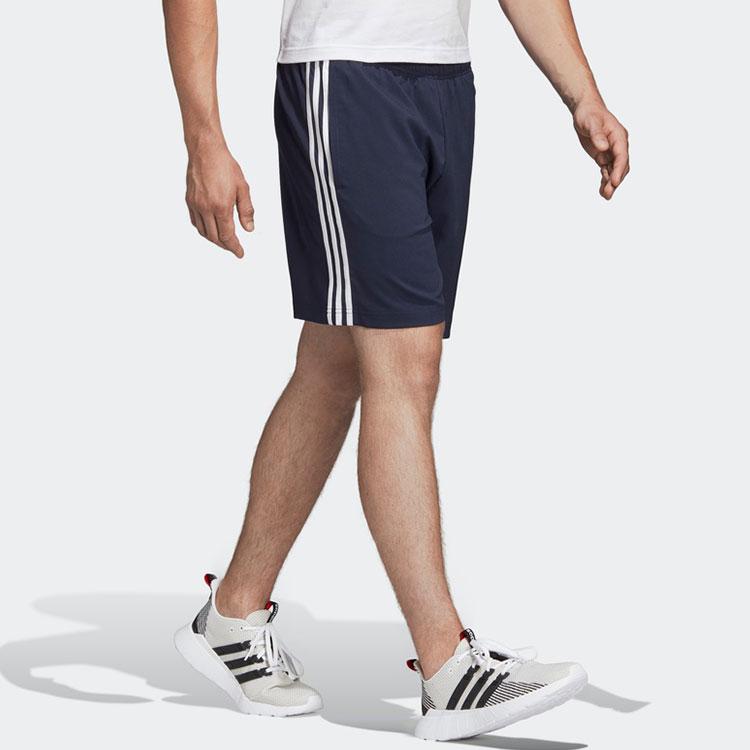 Adidas Side Stripe Performance Shorts Men Bottoms Legend-Ink-Blue DU0501