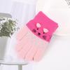 Crochet Full Finger Glove Cartoon for Cat Knitted Gloves Cute Toddler Kids Glove