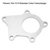Turbocharger Exhaust Plate 5 Bolts Weldable T‑304 Mild Steel Downpipe Flange Universal for T3 T4
