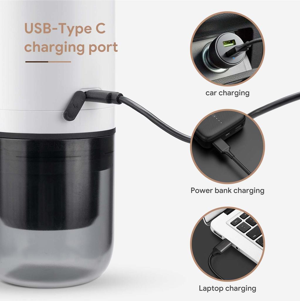 i Cafilas 3 σε 1 Φορητή μηχανή εσπρέσο 17 Bar Coffee Fit Nespresso Capsule & Dolce Gusto & Coffee Powder για ταξίδια σε εξωτερικό χώρο