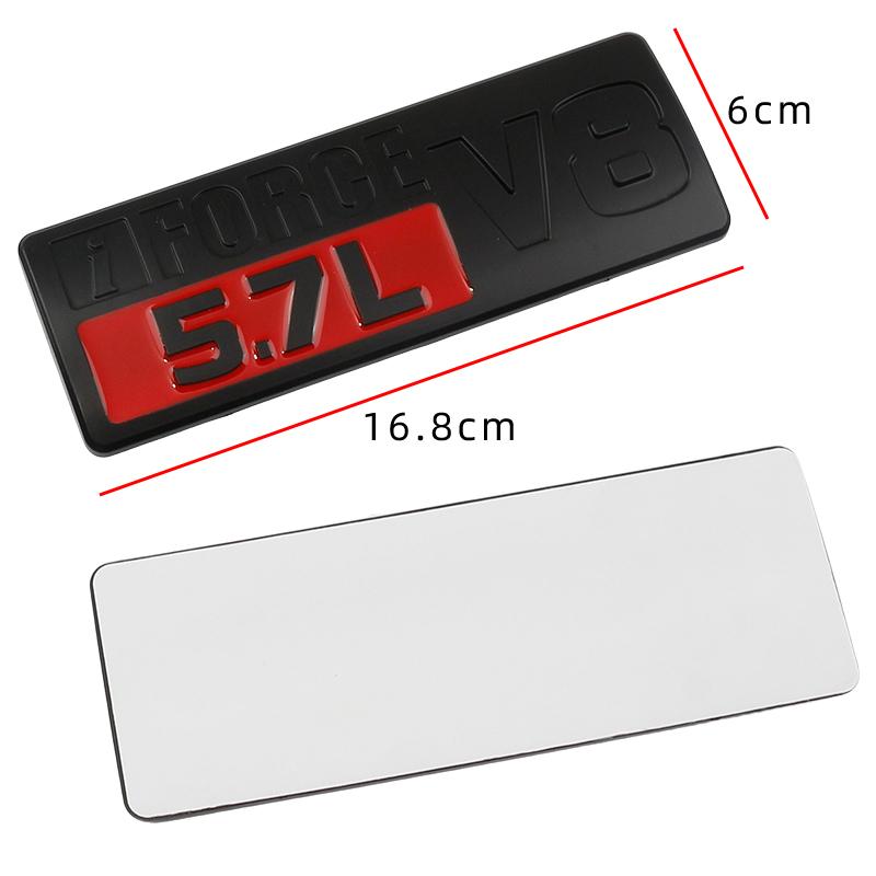 Car ABS IFORCE 5.7L V8 Logo Badge Emblem Decals Sticker For Tundra Prado Tacoma Land Cruiser Styling Accessories