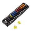 1 Unit 12 Boxes Fuse Box Fuse Marine Led Indicator Fuse Panel Cover and Fuse Automatic Replacement Fuse Block Directed Copper Screw