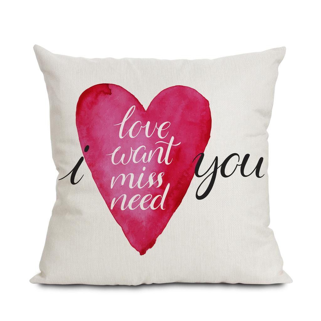 Heimtextilien Neues Paar Valentinstag Liebeskissen Kissen Lendenwirbelstütze Sofakissen