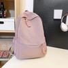 School bag girls' backpack large capacity junior high and high school students simple design niche college student men's backpack
