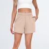 Damen-Shorts, lässig, für den Sommer, bequem, elastisch, hohe Taille, Laufshorts mit Taschen