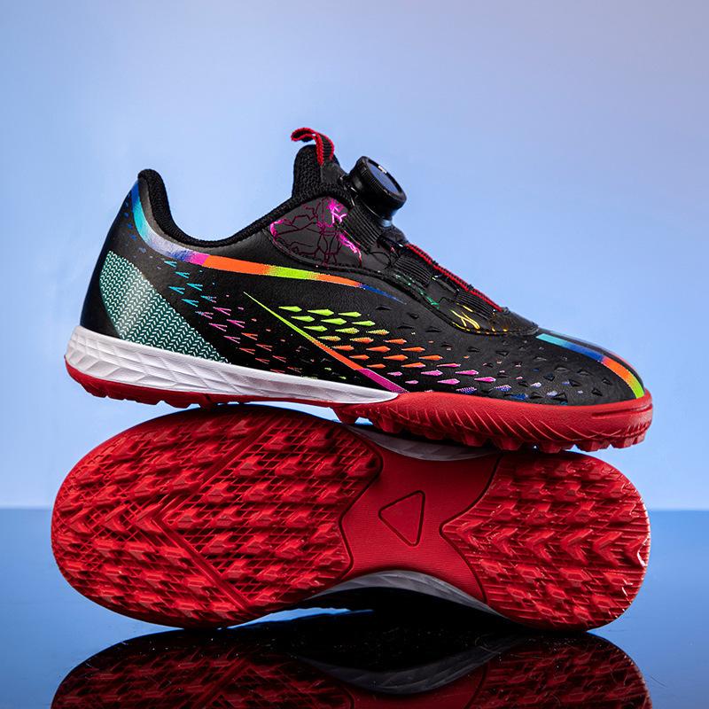 Short Football Shoes Men's Nails Sneakers Rotating Middle and Older Children's Shoes Children's Broken Foreign Trade Buckle Nails Girls Children's Tra