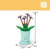 Hot Creative Small Building Block Flower Art Classic Brick Mini Potted Plant Gift For Girls Desk Decoration Simple Assembly Toys