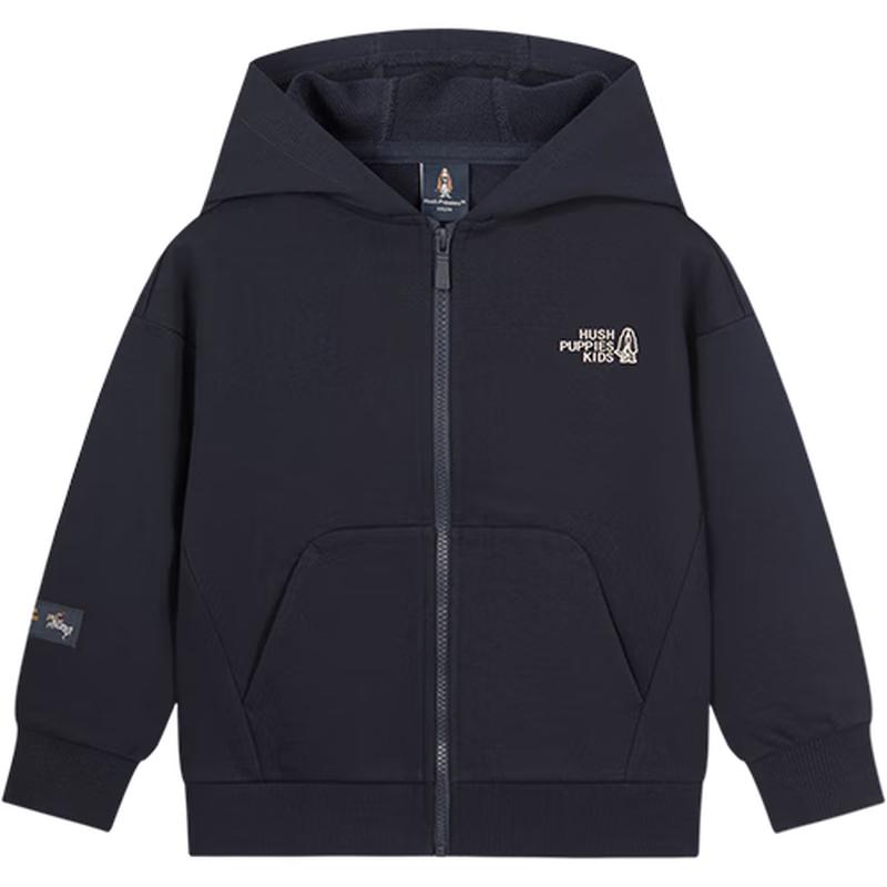 Hush Puppies Kids' Casual Hooded Sweatshirt Jacket