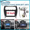 10 Inch Car Frame Fascia Canbus Box Adapter Android Radio Dash Fitting Panel Kit For Toyota Camry XV50 2011-2015