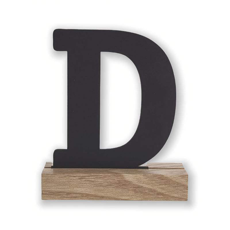 Rustic Artificial Wood Alphabet Letter Vintage Style Desktop Decor for Home Birthday Christmas Wedding Party Supplies