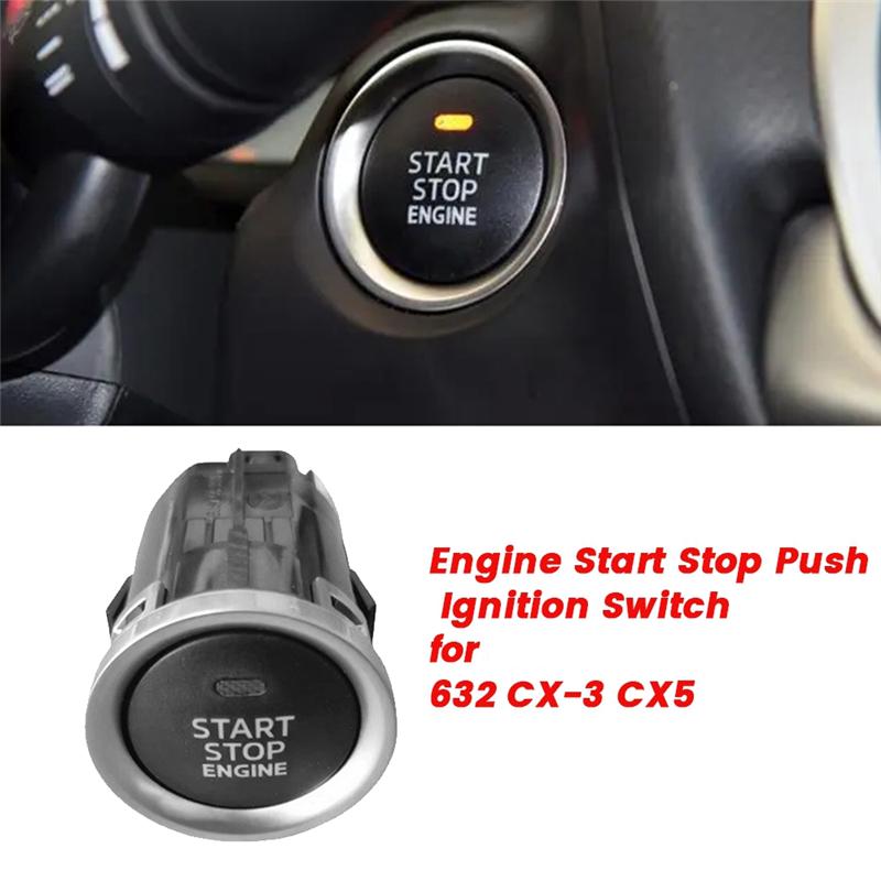 Portable Engine One-Touch Start Button Ignition Switch GKL1-66-3S0 BJS7-66-3S0 For Mazda 6/3/2 CX-3 CX-5 14-21 LHD BHR1663S0