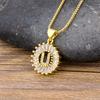 A piece of A-Z letters elegant and beautiful pendant necklace suitable for women men's initials fashionable versatile jewelry accessories