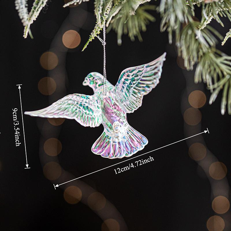 1 buc Acril Diverse Stiluri Cristal Clar Transparent Pandantive Pom de Crăciun Modelare Simulare Ornament de Casă Pandantiv Colorat