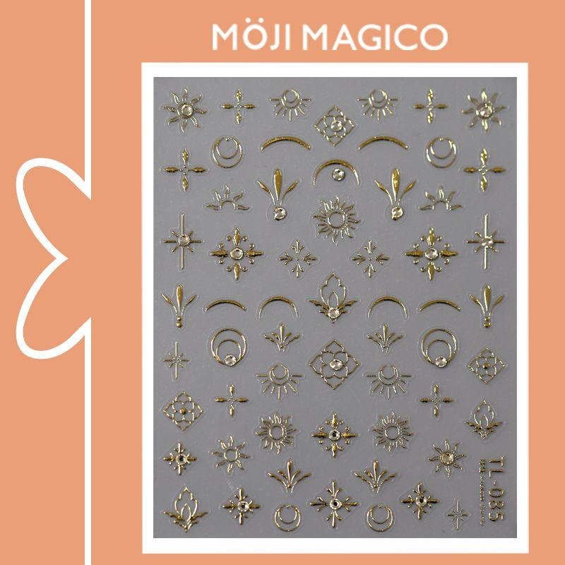 

Season Gilding Spot Drill Line Pattern Nail Sticker Waterproof Nail Sticker Decorative Decals Ornament Tl085 TL085 (bronzing point drill)