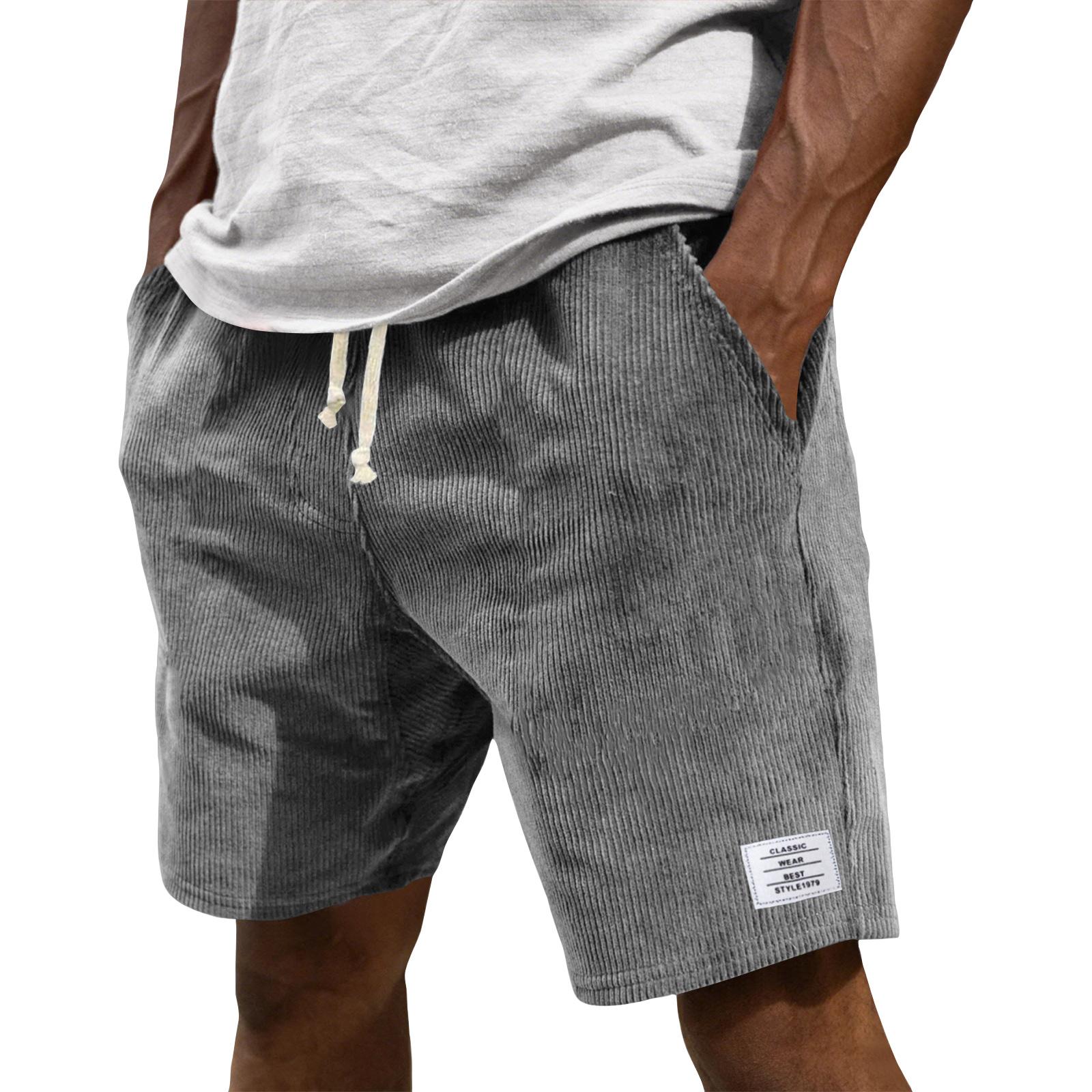Sdwen Casual zomershorts voor heren, modieuze sportieve shorts met textuur. XL