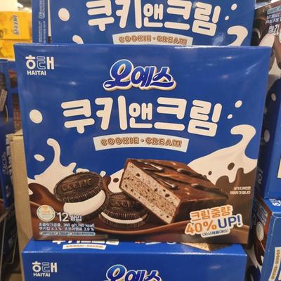 Haitai Oh Yes Cookie & Cream 30g X 12 Pcs