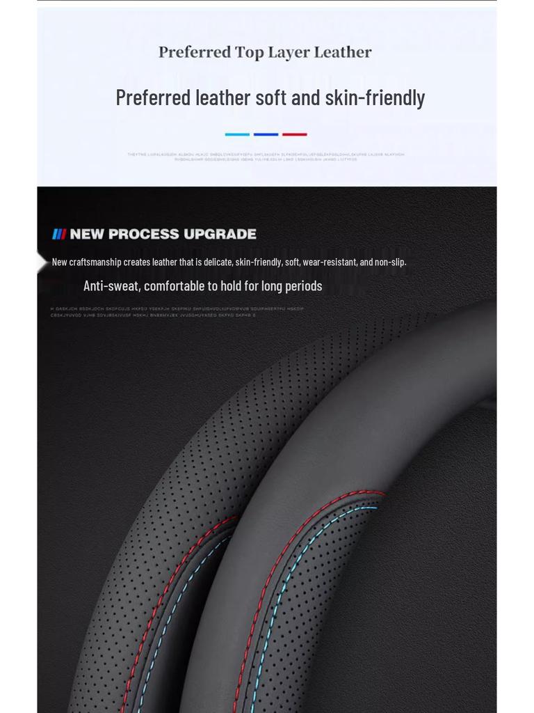 Ideale Lenkradabdeckung: Ultradünnes Echtleder, Passend für L6L7, L8L9, Ideales ONE 2025 Modell, Ganzjahresnutzung