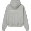 Fear of God Essentials Classic Fleece Zip-Up Hoodie Concrete Heather Men Tops Grey 192SP254785F