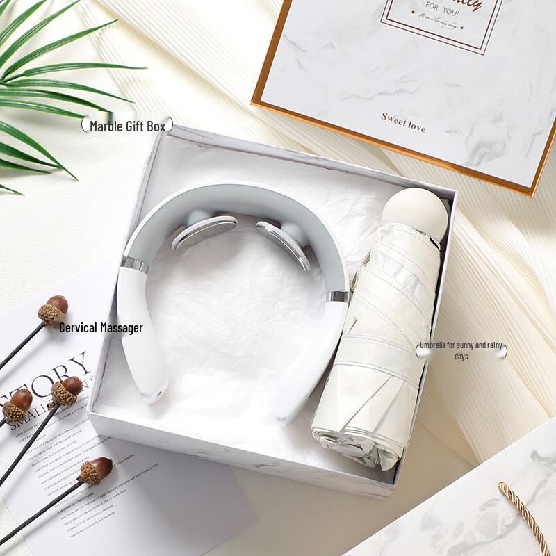 WA Cervical Neck Massager & Umbrella Gift Set