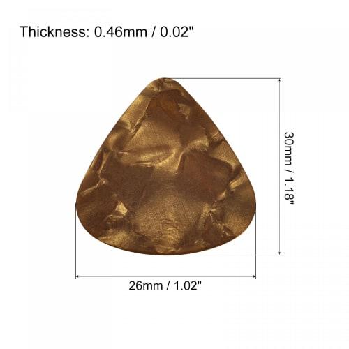 uxcell Guitar Picks, Guitar Accessories for Acoustic, Electric, and Bass Guitars, 0.46mm Thick, Multicolor, 24 Count