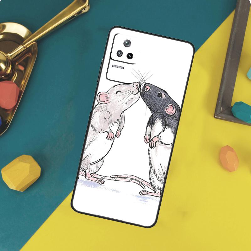 Cute Rattie Rats Case For Xiaomi 13 14 15 Ultra 11T 12T 13T 14T Pro POCO X7 Pro X3 X5 X6 F5 F6 M6 Pro Funda