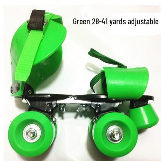 Enhanced Adjustable Double-Row Four-Wheel Roller Skates, Metal Frame, for Kids & Adults 41