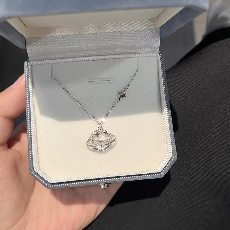 Dream Planet Necklace: Women s Summer Luxury 2023 Clavicle Chain - Elegant Gift for Her