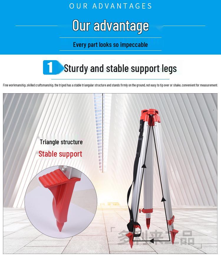 Aluminum Alloy Level Theodolite with Wooden Tripod - Drop-resistant for Engineering Surveying