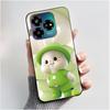 For ZTE Axon 60 Lite / Blade V60 Vita / Nubia V60 Design Case Cute Love Heart Rabbit Casing Black Soft Silicone Protective Cover
