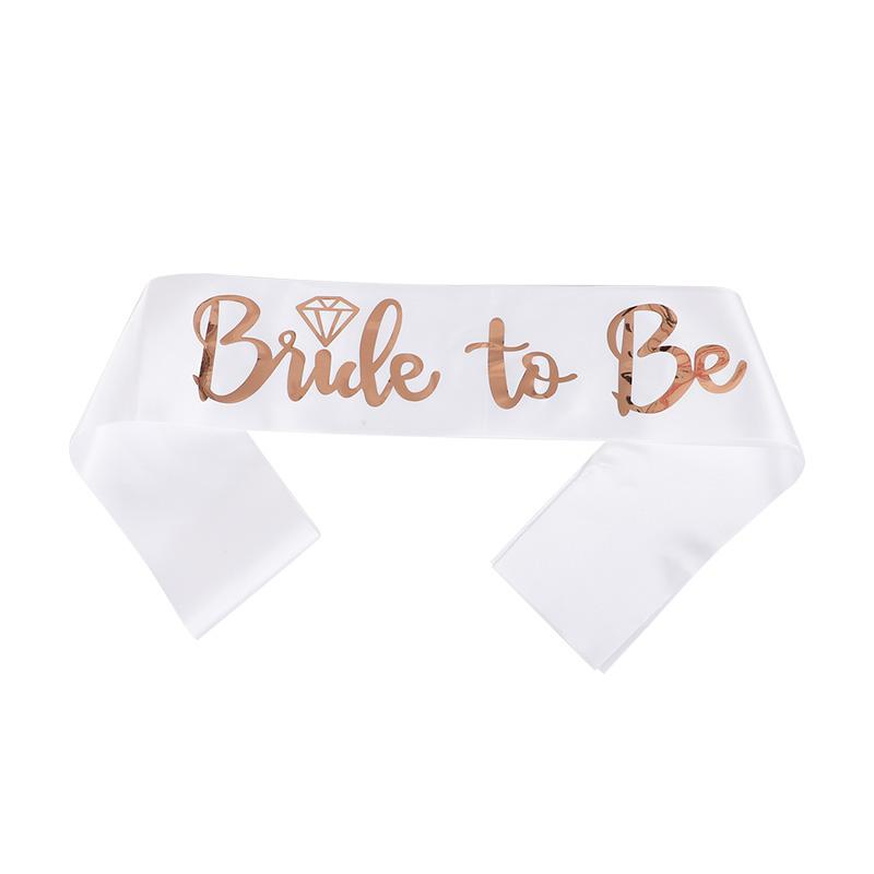 Wedding Decoration Bride To Be Satin Sash Bachelorette Party Girl Hen Night Decoration Bridal Shower Supplies Gift