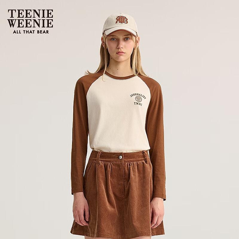 

Teenie Weenie Women s Color-Block Raglan Long Sleeve T-Shirt S