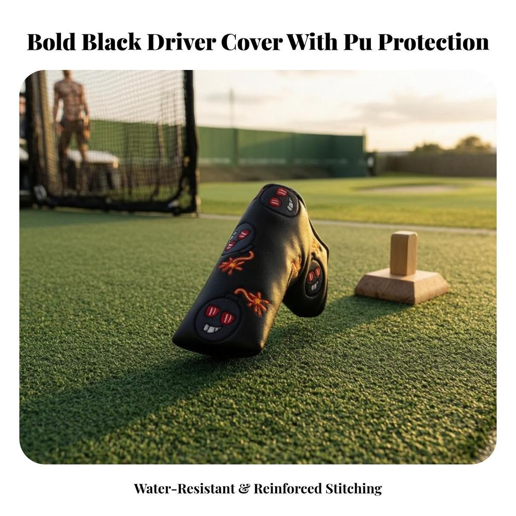 Golf Wood Head Cover Easy to Wipe Clean Sporting Goods Reinforced for Golfers