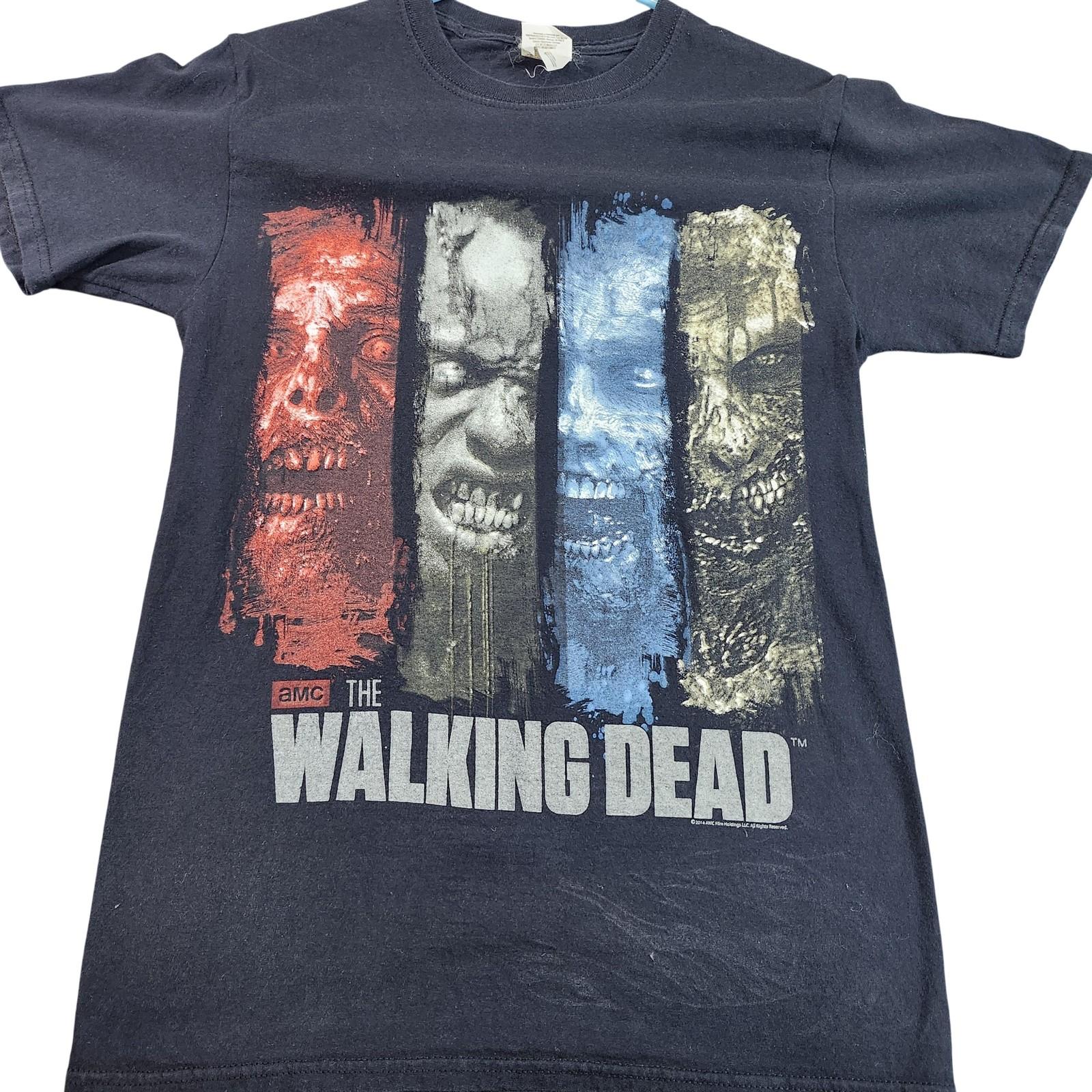 Jerzees Shirt Mens Small Black The Walking Dead Zombies Graphic Tee AMC Horror Unisex T-Shirt XL