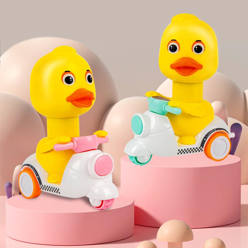 1Pcs Children'S Toy Can Return To The Car Without Battery Pressing Children'S Fun Gift Novel Simulation Animal Riding Motorcycle