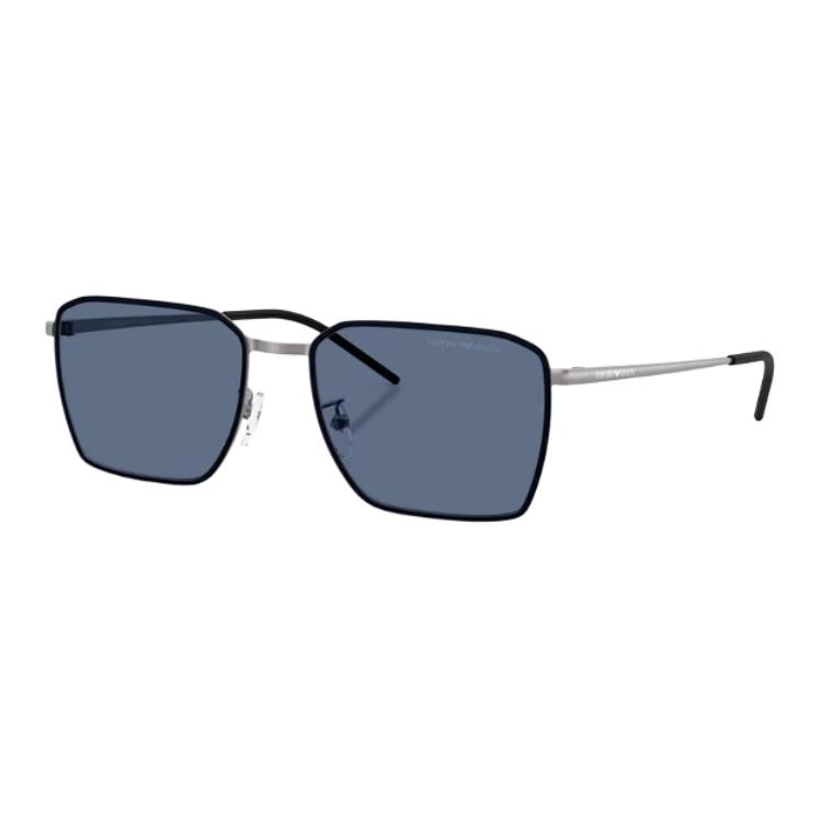 Emporio Armani Metal Square Sunglasses Unisex sunglasses Multicolor EA2172D.L Silver