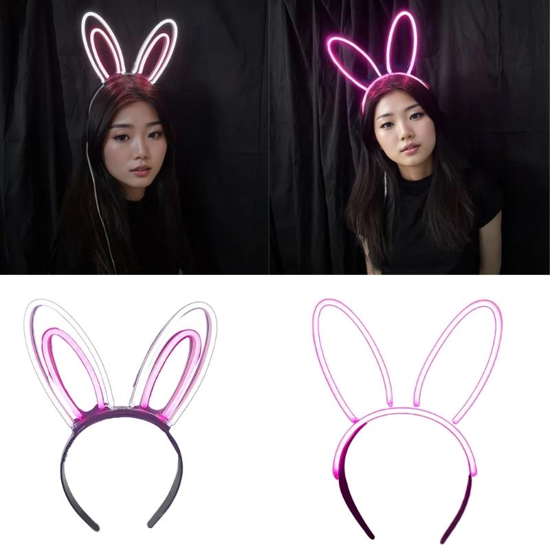 LED Glowing Hairband For Parties With Color Changing Lights And Comfortable LED Costume Props Role Play Birthday Party