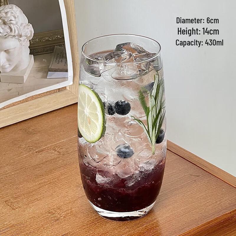 Lehao Qianqiu Reusable Plastic Highball & Mojito Glasses - 430ml (Set of 5)