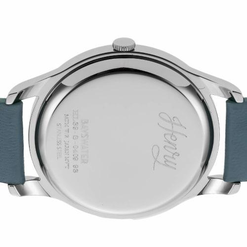 Henry London BAYSWATER Watch, Japan Exclusive, Silver Dial, Stainless Steel Crystal, Quartz Movement, 39mm, UK, London Watch HL39-S-0409, Black