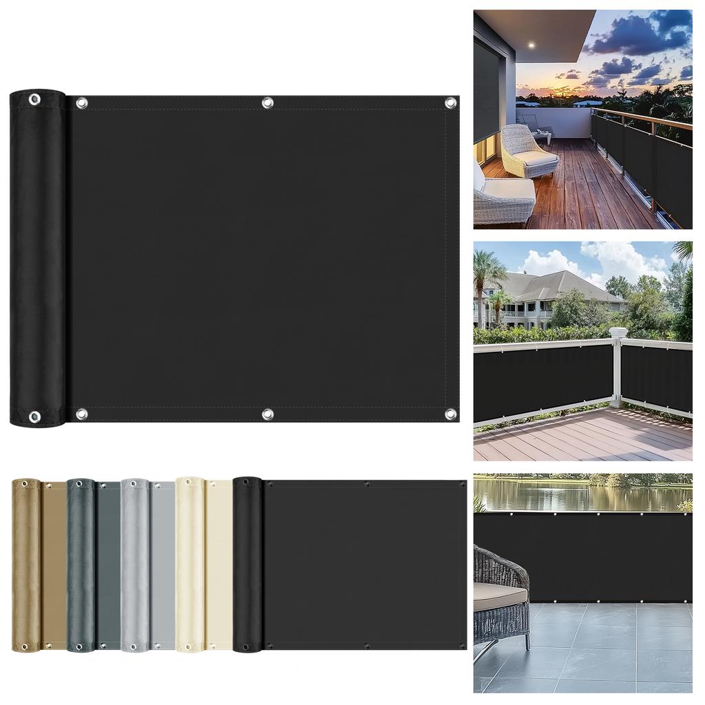 Waterproof Sun Shade Cloth for Outdoor Patio Pergola Shade Cover with Grommets Deck Shade Privacy Screen Balcony UV Protection