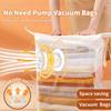 1-5pc Cubic Vacuum Storage Bags Large Plastic Storage Bags for Storing Clothes Quilt Blankets Compression Empty Bag Cover Travel