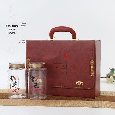 Ganoderma Lucidum Spore Powder Luxury Gift Box for Health and Wellness