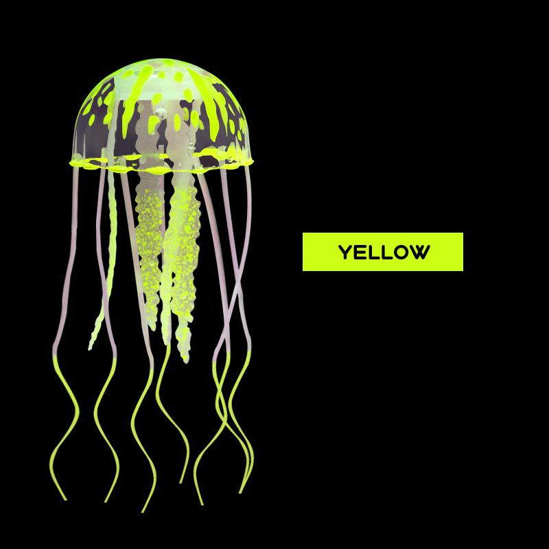 Artificial Swim Glowing Effect Jellyfish Aquarium Decoration Fish Tank Underwater Luminous Ornament